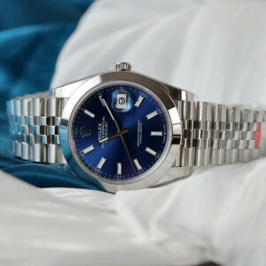 Đồng Hồ Rolex 1 1 DateJust 126300 Mặt Xanh Dương Viền Trơn Nhà Máy VS Chế Tác 41mm (3)