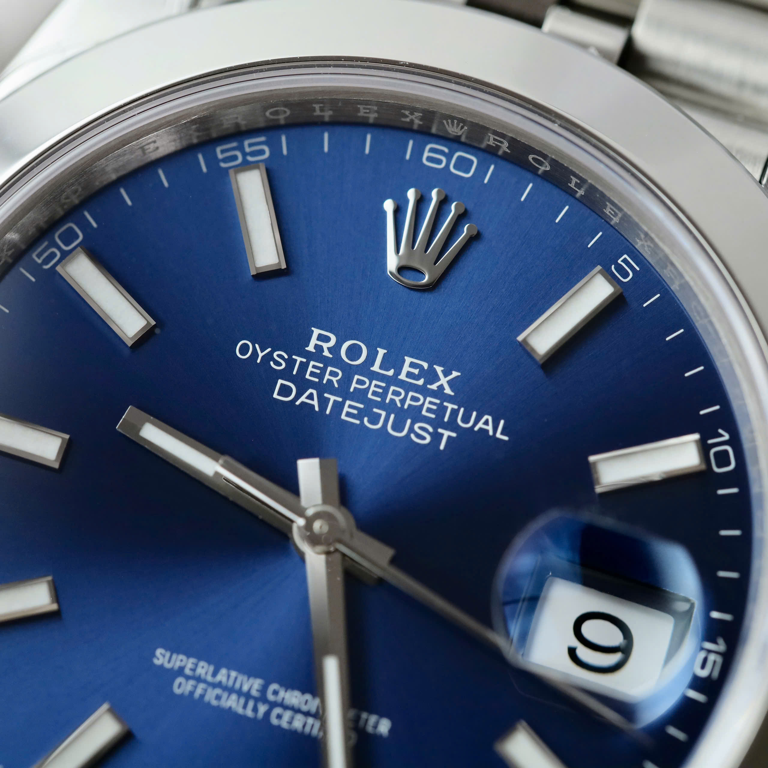 Đồng Hồ Rolex 1 1 DateJust 126300 Mặt Xanh Dương Viền Trơn Nhà Máy VS Chế Tác 41mm (6)