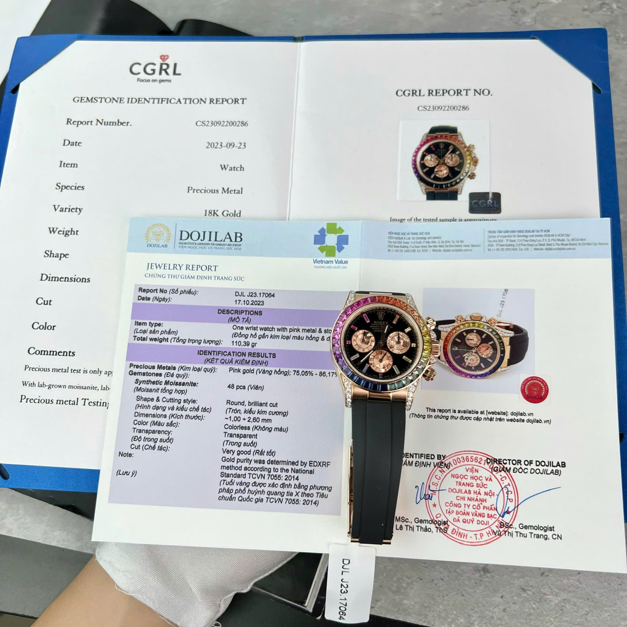 Đồng Hồ Rolex 1 1 Daytona 116595RBOW Rainbow Bọc Vàng Đính Đá Quý Nhân Tạo 40mm (3) Đồng Hồ Rolex 1 1 Daytona 116595RBOW Rainbow Bọc Vàng Đính Đá Quý Nhân Tạo 40mm (10)