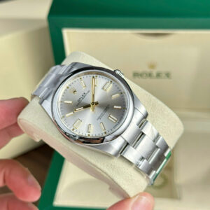 Đồng Hồ Rolex Chế Tác Oyster Perpetual 124300 Mặt Số Bạc Nhà Máy Clean 41mm (3)