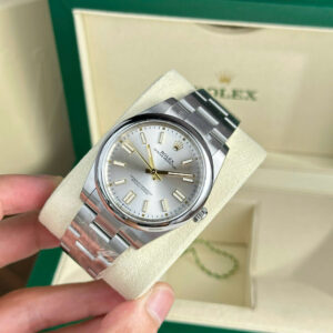 Đồng Hồ Rolex Chế Tác Oyster Perpetual 124300 Mặt Số Bạc Nhà Máy Clean 41mm (3)