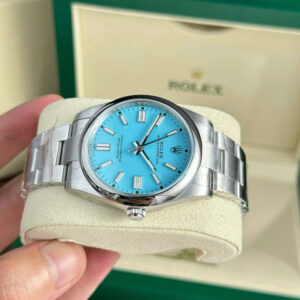 Đồng Hồ Rolex Chế Tác Oyster Perpetual 124300 Mặt Số Xanh Băng Nhà Máy Clean 41mm (7)