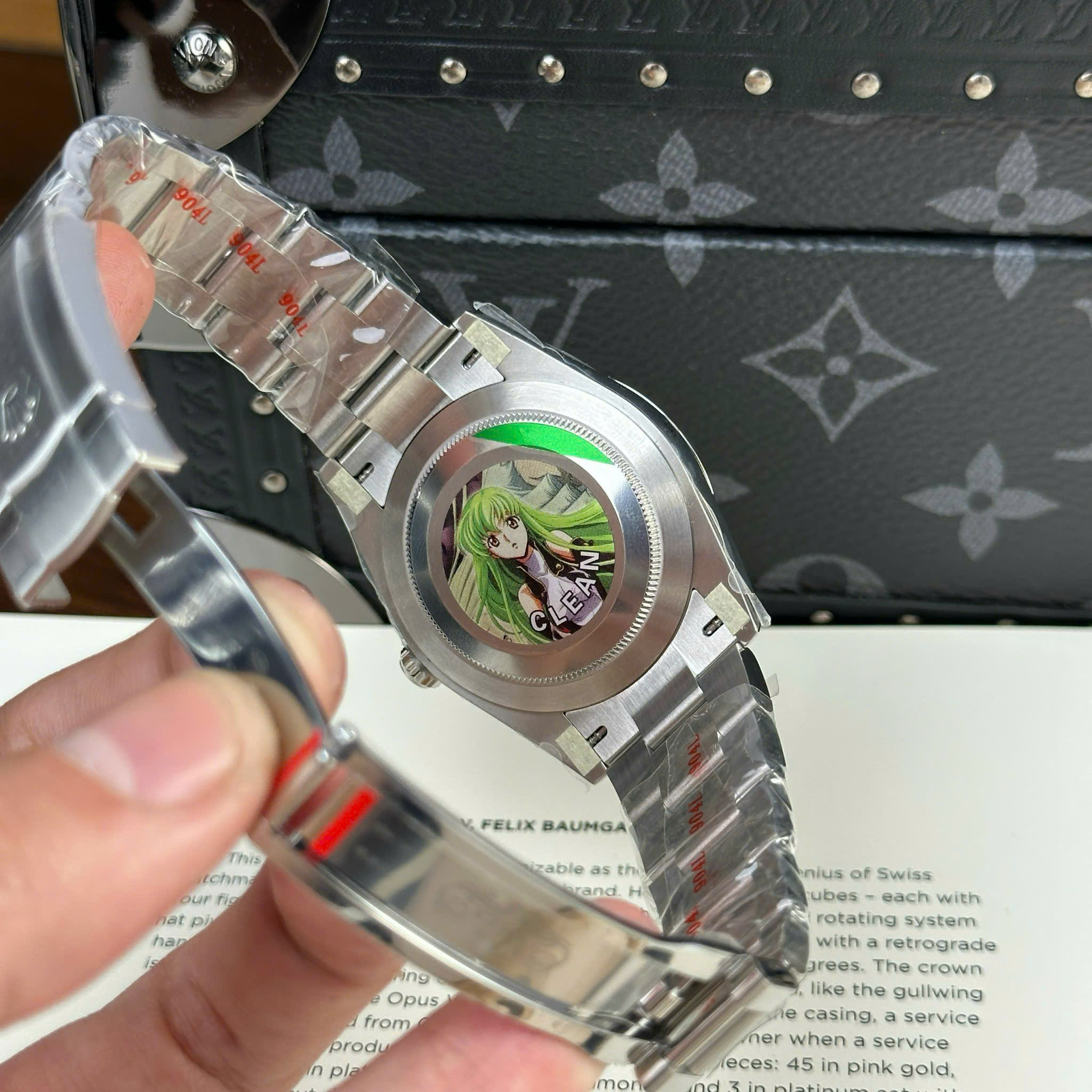 Đồng Hồ Rolex Chế Tác Oyster Perpetual 124300 Mặt Số Xanh Lá Nhà Máy Clean 41mm (6)