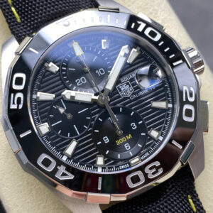 Đồng Hồ TAG Heuer Aquaracer Replica Cao Cấp Nhất Dây Da Đen 43mm (9)
