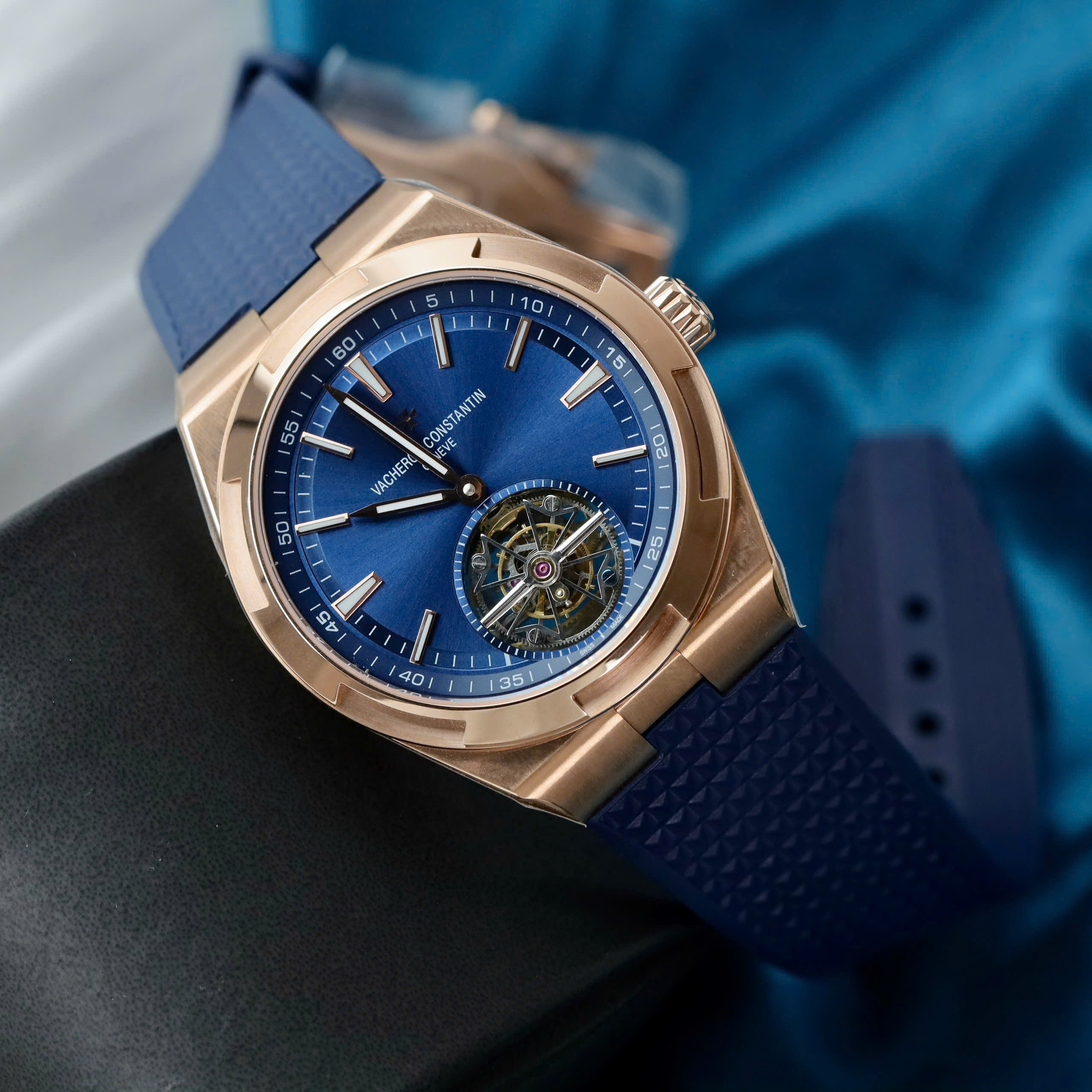 Đồng Hồ Vacheron Constantin Chế Tác Overseas 6000V Tourbillon Vàng Hồng Xưởng BBR 42,5mm (3)