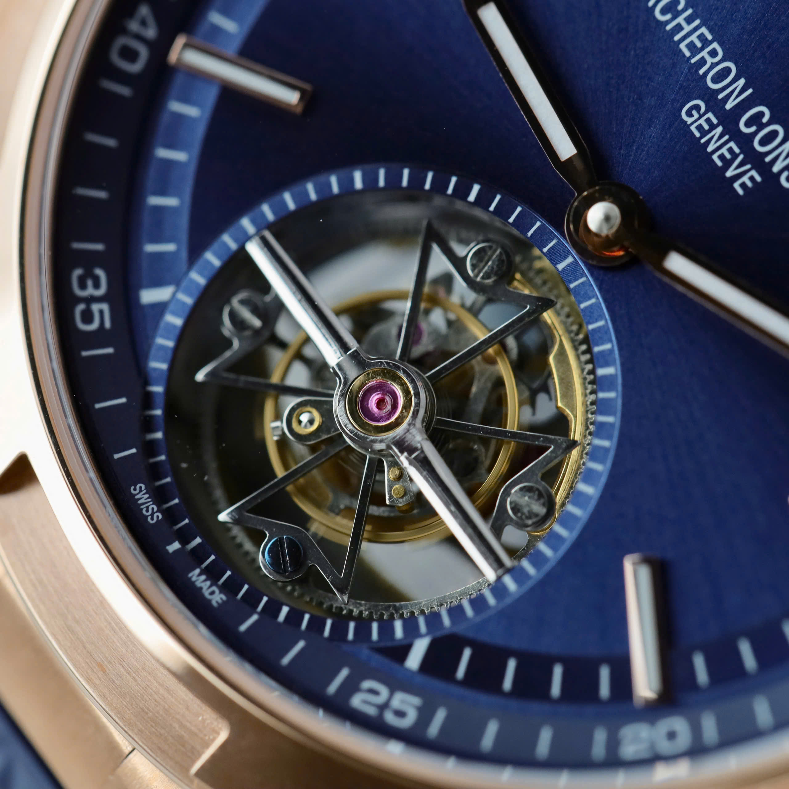 Đồng Hồ Vacheron Constantin Chế Tác Overseas 6000V Tourbillon Vàng Hồng Xưởng BBR 42,5mm (9)