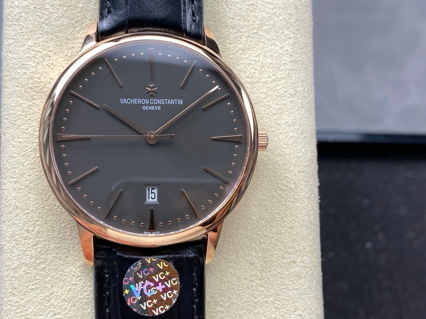 Đồng Hồ Vacheron Constantin Patrimony 85180 Rose Gold Mặt Xám Rep 11 Nhà Máy VS+ 40mm (1) Đồng Hồ Vacheron Constantin Patrimony 85180 Rose Gold Mặt Xám Rep 11 Nhà Máy VS+ 40mm (2)
