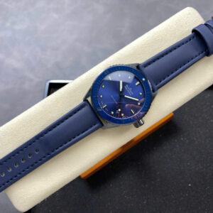 Đồng Hồ Blancpain Fifty Fathoms Bathyscaphe 5000A Gốm Đen Mặt Xanh Xưởng GFF 44mm (9)