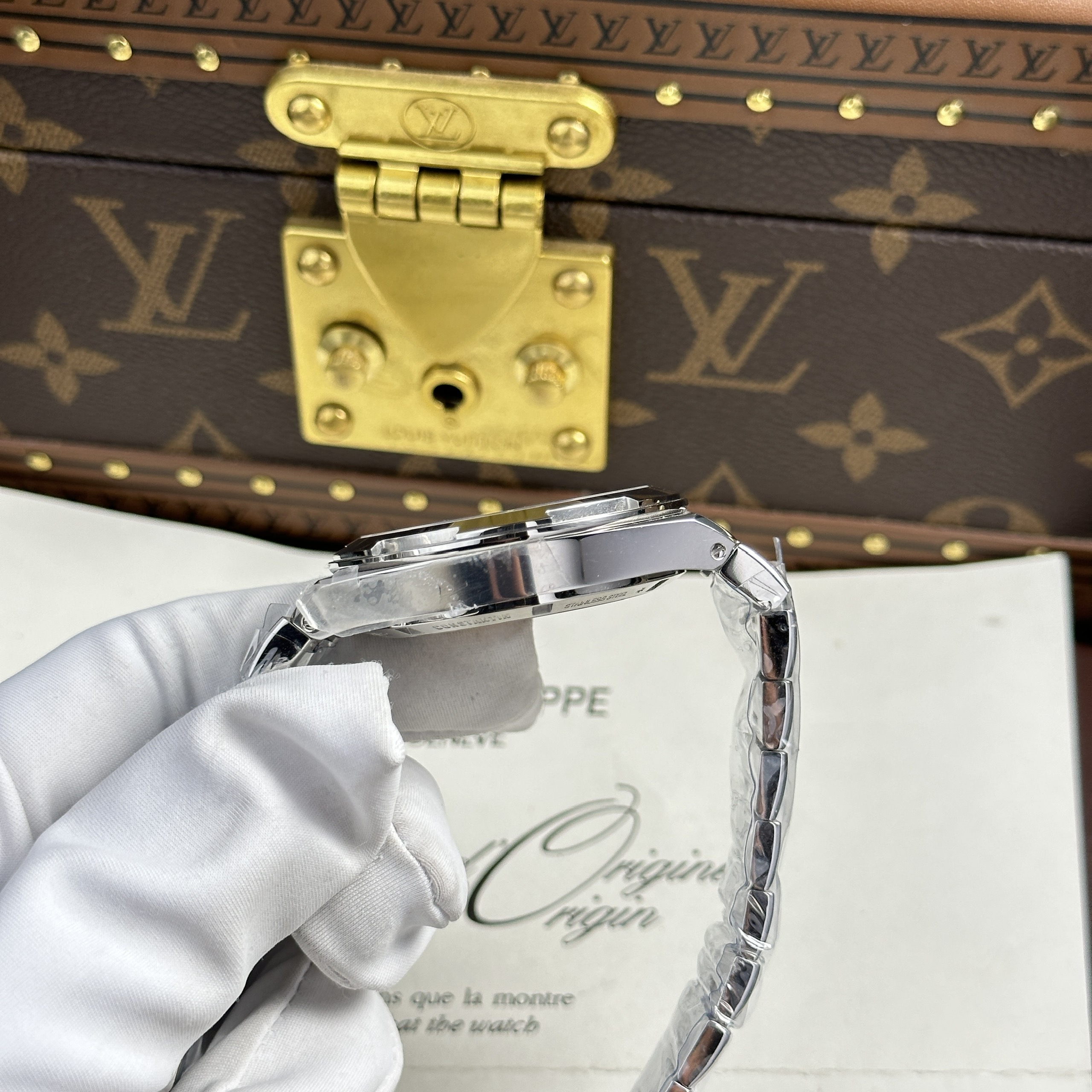 Đồng hồ Vacheron Constantin Chế Tác Overseas 4500V Mặt Trắng Nhà Máy MKS 41mm (10)