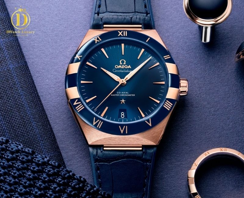 đồng hồ omega dây da