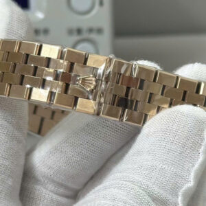 Đồng Hồ Rolex Land-Dweller M127235-0001 Màu Vàng Hồng Mặt Trắng Hoạ Tiết Tổ Ong (8)