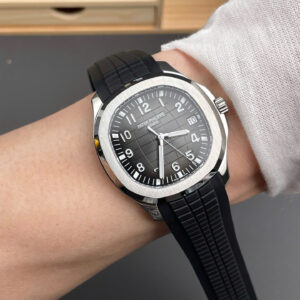 Đồng Hồ Patek Philippe Aquanaut 5167G Replica Cao Cấp Màu Đen Xưởng 3K 40mm (8)