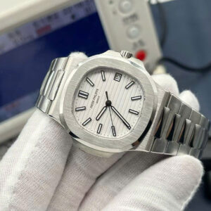 Đồng Hồ Patek Philippe Nautilus 5711 Mặt Số Trắng Replica Cao Cấp Xưởng 3K 40mm (5)