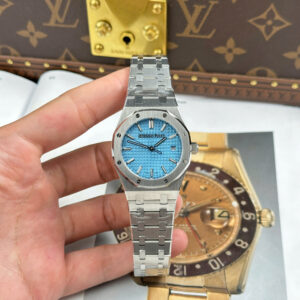 Đồng Hồ Audemars Piguet Royal Oak 77450 Replica Mặt Số Xanh Tiffany Dây Kim Loại OM Factory 34mm