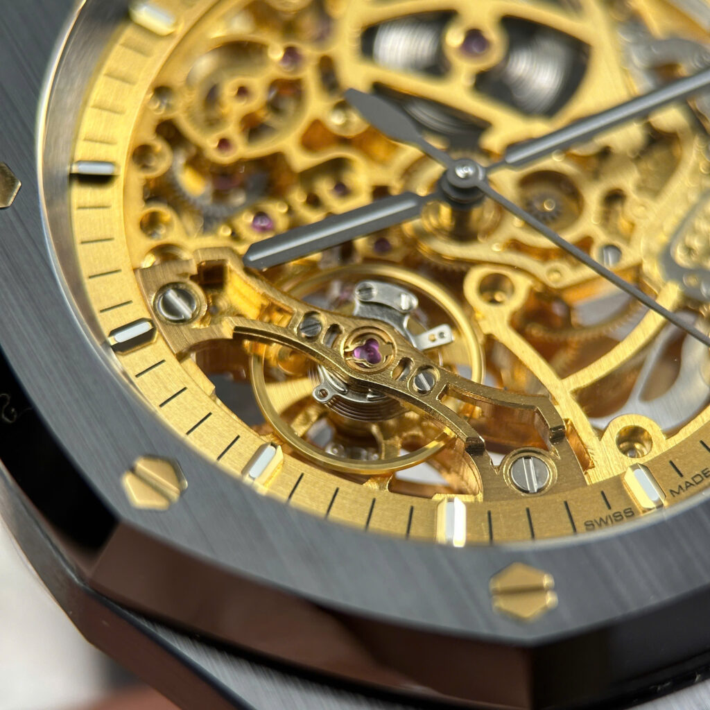 Đồng Hồ Audemars Piguet Royal Oak Openworked 15407 Chế Tác Lộ Máy Skeleton 41mm