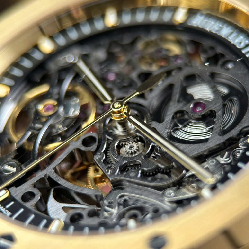 Đồng Hồ Audemars Piguet Royal Oak Openworked 15407 Mạ Vàng Chế Tác Skeleton 41mm (1)