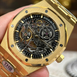 Đồng Hồ Audemars Piguet Royal Oak Openworked 15407 Mạ Vàng Chế Tác Skeleton 41mm (1)