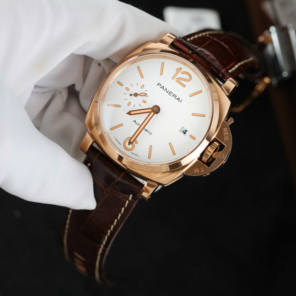 Đồng Hồ Panerai Luminor Due Pam01042 Vàng Gold Replica 1:1 Nhà Máy VS 44mm