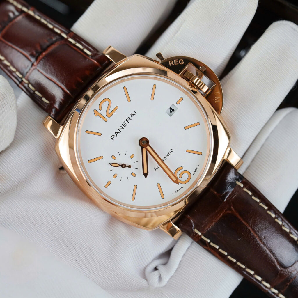 Đồng Hồ Panerai Luminor Due Pam01042 Vàng Gold Replica 1:1 Nhà Máy VS 44mm