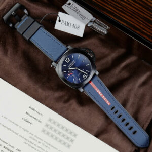 Đồng Hồ Panerai Luminor Quaranta PAM1408 Chế Tác 1:1 Mặt Xanh Dây Vải Nhà Máy VS 44mm