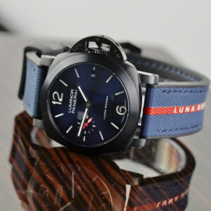 Đồng Hồ Panerai Luminor Quaranta PAM1408 Chế Tác 1:1 Mặt Xanh Dây Vải Nhà Máy VS 44mm