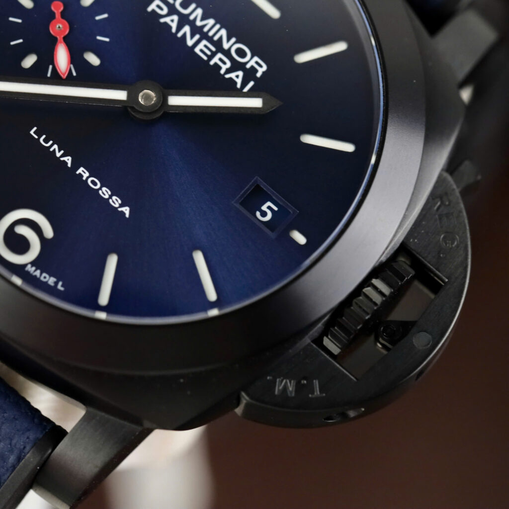 Đồng Hồ Panerai Luminor Quaranta PAM1408 Chế Tác 1:1 Mặt Xanh Dây Vải Nhà Máy VS 44mm