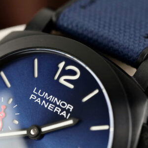 Đồng Hồ Panerai Luminor Quaranta PAM1408 Chế Tác 1:1 Mặt Xanh Dây Vải Nhà Máy VS 44mm