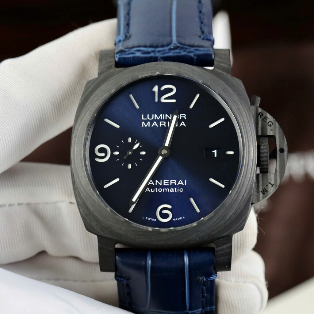 Đồng Hồ Panerai Luminot Marina PAM1664 Vỏ Cacbon Replica 1:1 Xưởng VS 44mm
