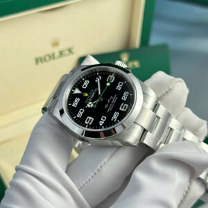 Đồng Hồ Rolex Air King 126900 Mặt Đen Replica 1:1 Nhà Máy VSF 40mm
