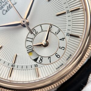 Đồng Hồ Rolex Cellini Dual Time 50525 Mạ Vàng Hồng Replica 1:1 Nhà Máy KZ 39mm