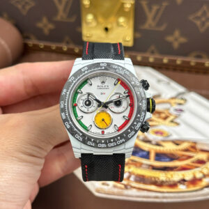 Đồng Hồ Rolex Cosmograph Daytona DiW Ferrari Replica 1:1 Vỏ Carbon 40mm