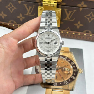 Đồng Hồ Rolex Land-Dweller Mặt Hoạ Tiết Tổ Ong Cọc Số Dạ Quang Replica 1:1 40mm
