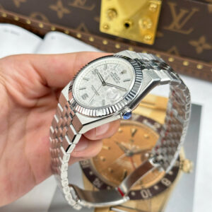 Đồng Hồ Rolex Land-Dweller Mặt Hoạ Tiết Tổ Ong Cọc Số Dạ Quang Replica 1:1 40mm