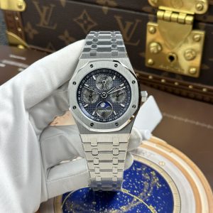 ĐỒNG HỒ AUDEMARS PIGUET REP 11 ROYAL OAK PERPETUAL CALENDAR 26574TI MẶT SỐ MÀU XÁM AUTOMATIC 41MM