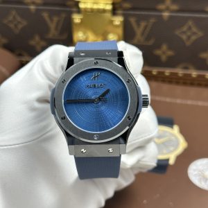 ĐỒNG HỒ HUBLOT CLASSIC FUSION CHẾ TÁC CAO CẤP VỎ GỐM ĐEN BOUTIQUE PISA 1940 EDITION DÂY CAO SU BỌC DA JJZ FACTORY 42MM
