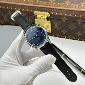 ĐỒNG HỒ OMEGA DE VILLE REP 11 MẶT SỐ MÀU XANH DƯƠNG DÂY DA VS FACTORY 41MM