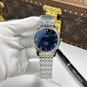 ĐỒNG HỒ OMEGA DE VILLE REPLICA 11 MẶT SỐ MÀU XANH DƯƠNG BẢN THÉP ĐÚC ĐẶC VS FACTORY 41MM