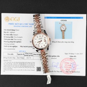 ROLEX DATEJUST LUXURY IMITATION WATCHES REAL GOLD 18K WRAPPED MOTHER OF PEARL DIAL 41MM
