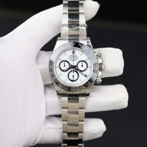 ROLEX DAYTONA 126500 PANDA LUXURY REPLICA WATCH WHITE DIAL MOVEMENT CALIBRE 4131 SUPER CLONE VS FACTORY 40MM
