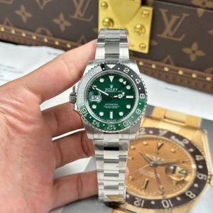 ROLEX GMT-MASTER II 126729VTNR IMITATION WATCH GREEN DIAL OYSTER STRAP VS FACTORY 40MM